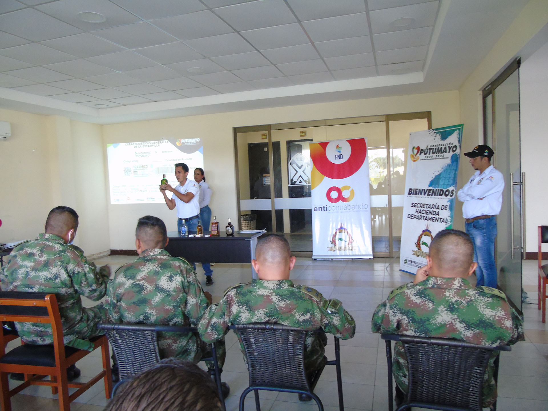 Secretaria De Hacienda Departamental prestó asesoría Jurídica a la Brigada 27 del Ejército Nacional en Santana, Putumayo a través de Grupo operativo Anti contrabando.