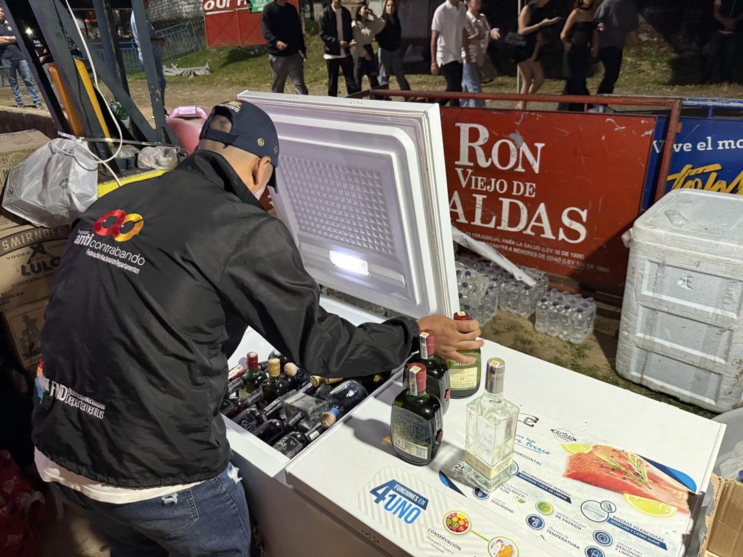 Control anti contrabando en el concierto de Luis Alfonso