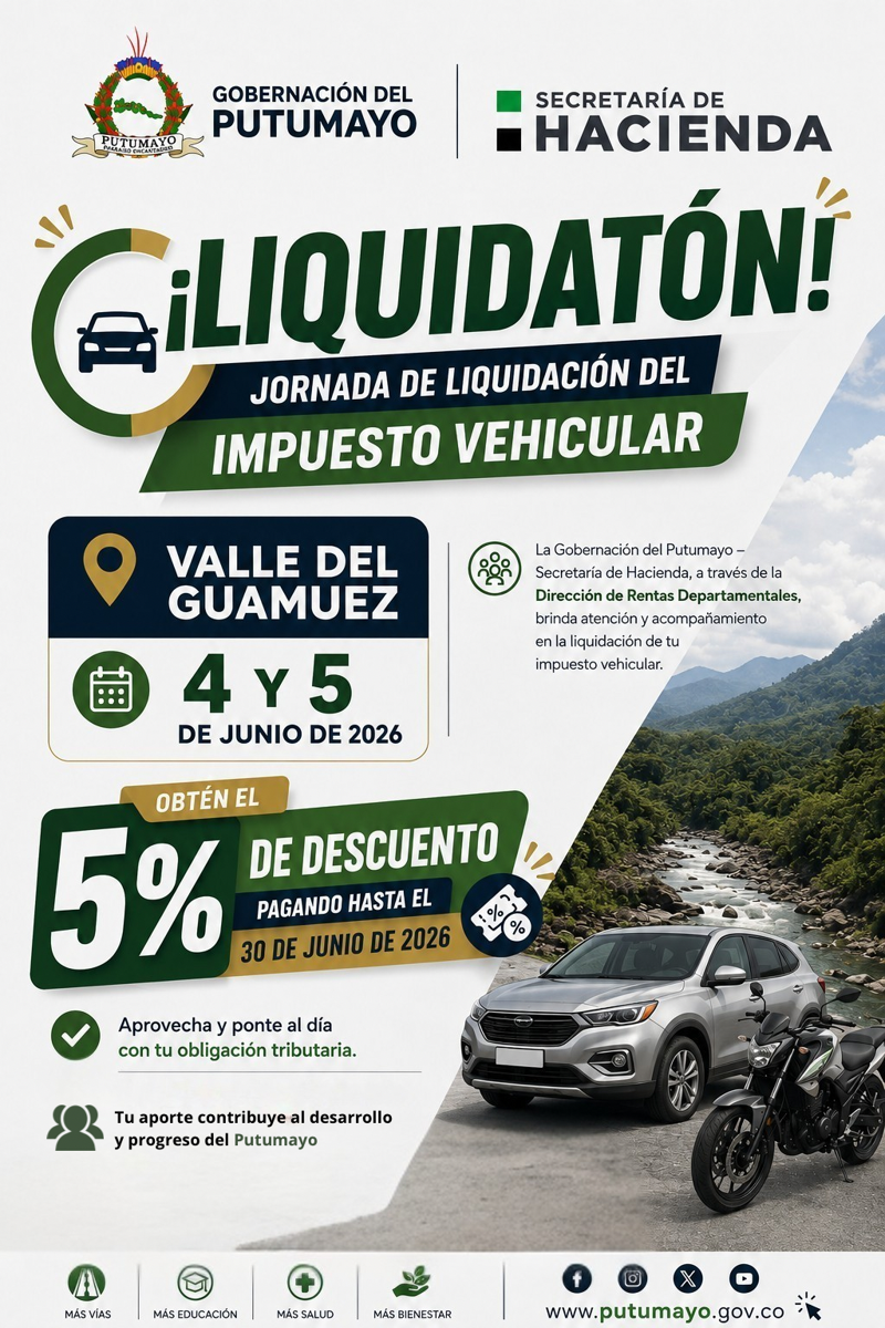 ¡El Liquidatón llega a Valle del Guamuez!