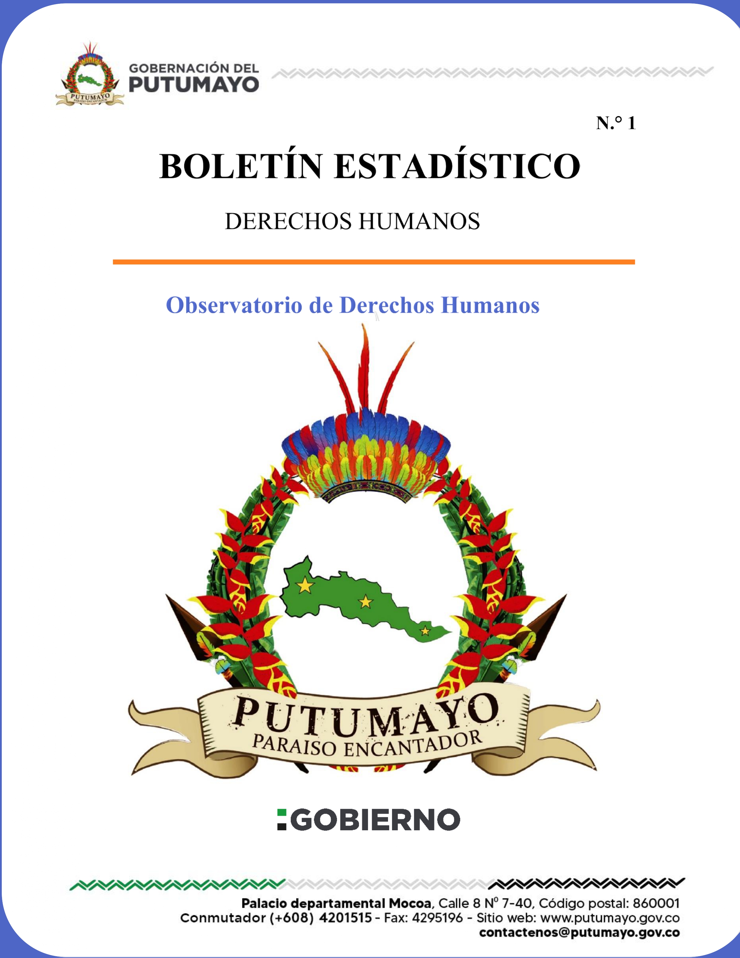 Boletín estadístico de Derechos Humanos / Observatorio de Derechos Humanos